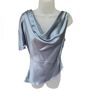Fleur du Mal Silk Draped blouse